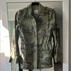 Billabong Green Camouflage Utility Jacket